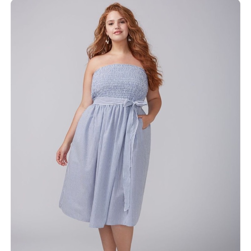 Lane Bryant Seersucker Summer Dress